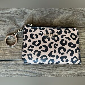 Kate Spade Leopard Wallet Keychain
